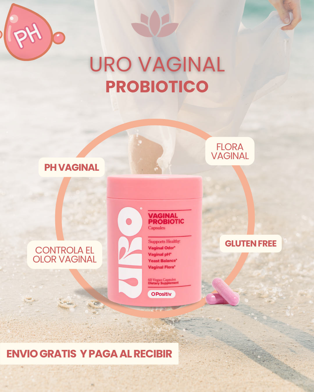 🌸 URO Vaginal Probiotics – Equilibrio Natural, pH Saludable y Bienestar Íntimo