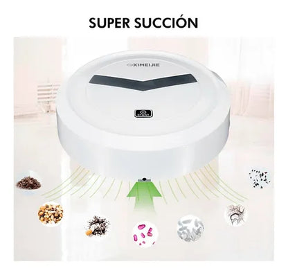 Robot Aspiradora Inteligente - Recargable, Limpieza Silenciosa y Eficiente
